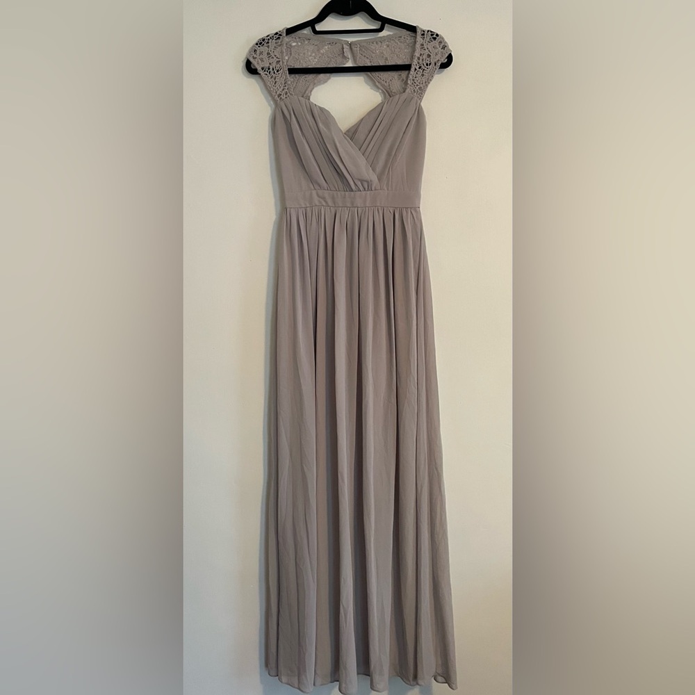 Elegant Gray Pleated Maxi Skirt for Cocktail Events